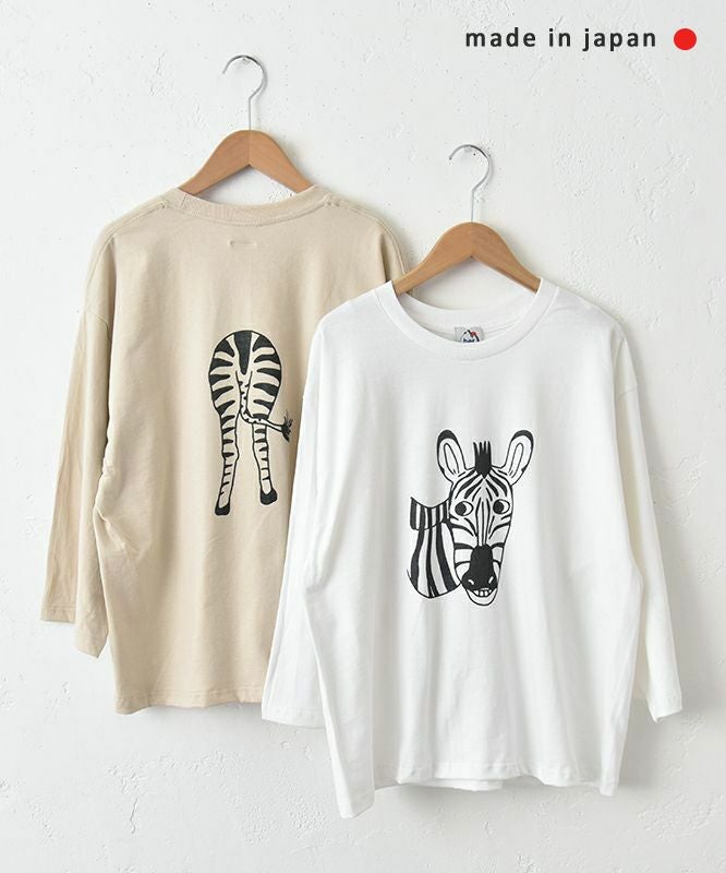 her.｜9分袖しまうまTee [[MTAH411-0207-09]][C]