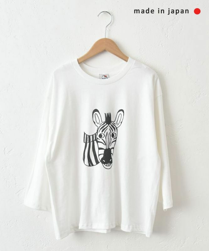 her.｜9分袖しまうまTee [[MTAH411-0207-09]][C]