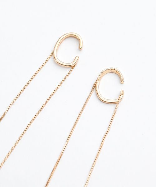 CHIGNON　ボックスチェーンイヤカフ