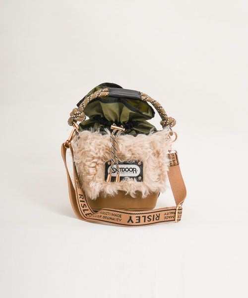 Risley｜OUTDOORコラボ バケツ型ファーBAG [[R2503-BFB38]][F] | ma28