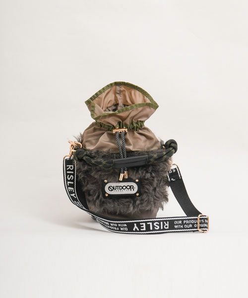 Risley｜OUTDOORコラボ バケツ型ファーBAG [[R2503-BFB38]][F] | ma28