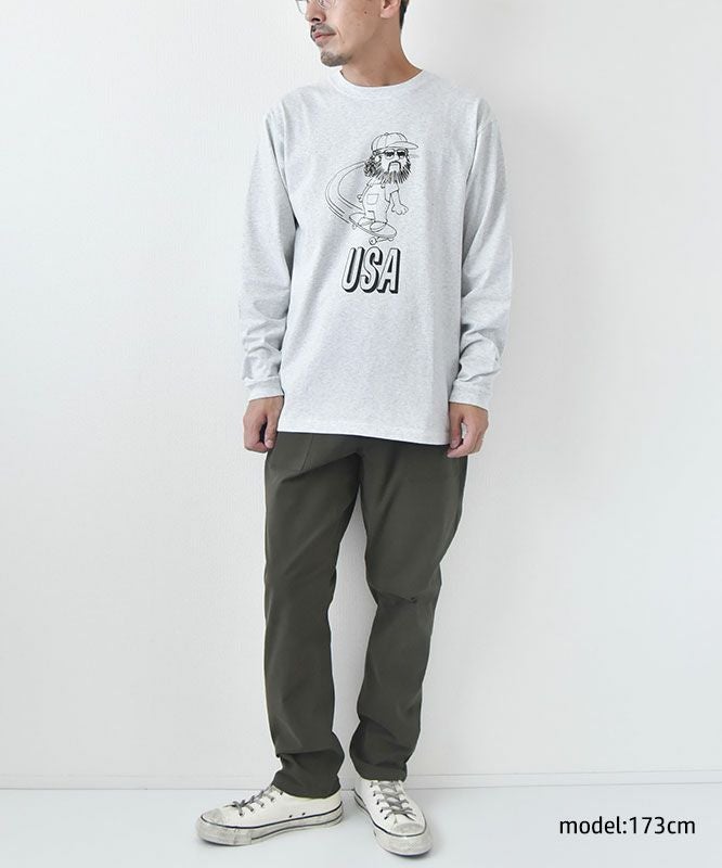 BIG MIKE｜USAスケート　オジサン　ロングスリーブTシャツ [[102538373]][D]