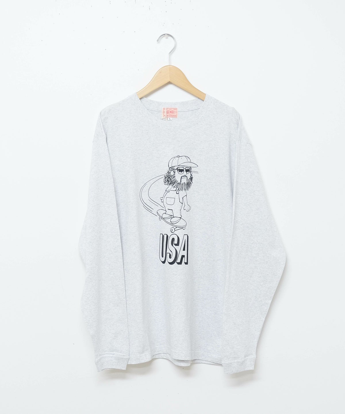 BIG MIKE｜USAスケート　オジサン　ロングスリーブTシャツ [[102538373]][D]