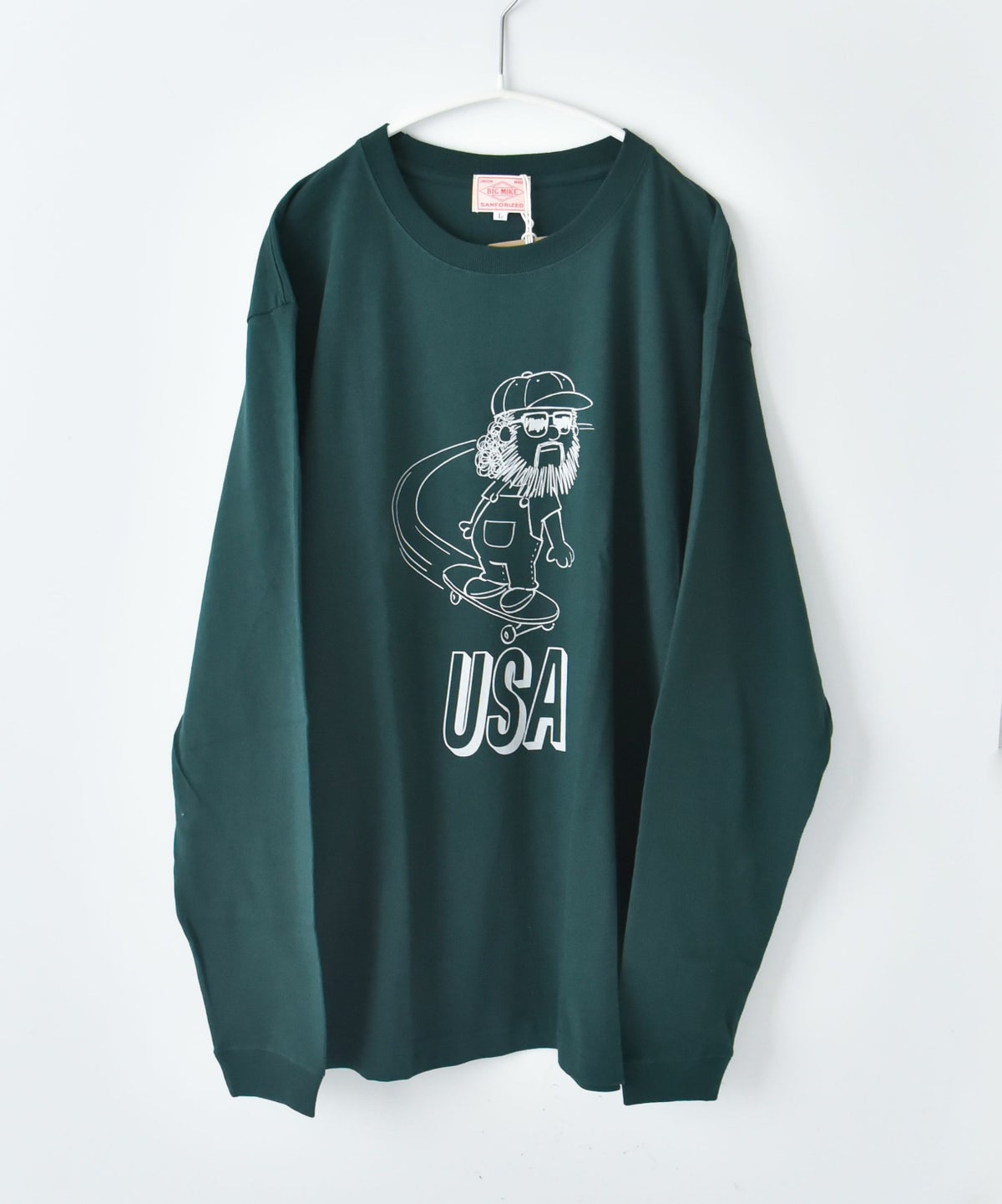 BIG MIKE｜USAスケート　オジサン　ロングスリーブTシャツ [[102538373]][D]