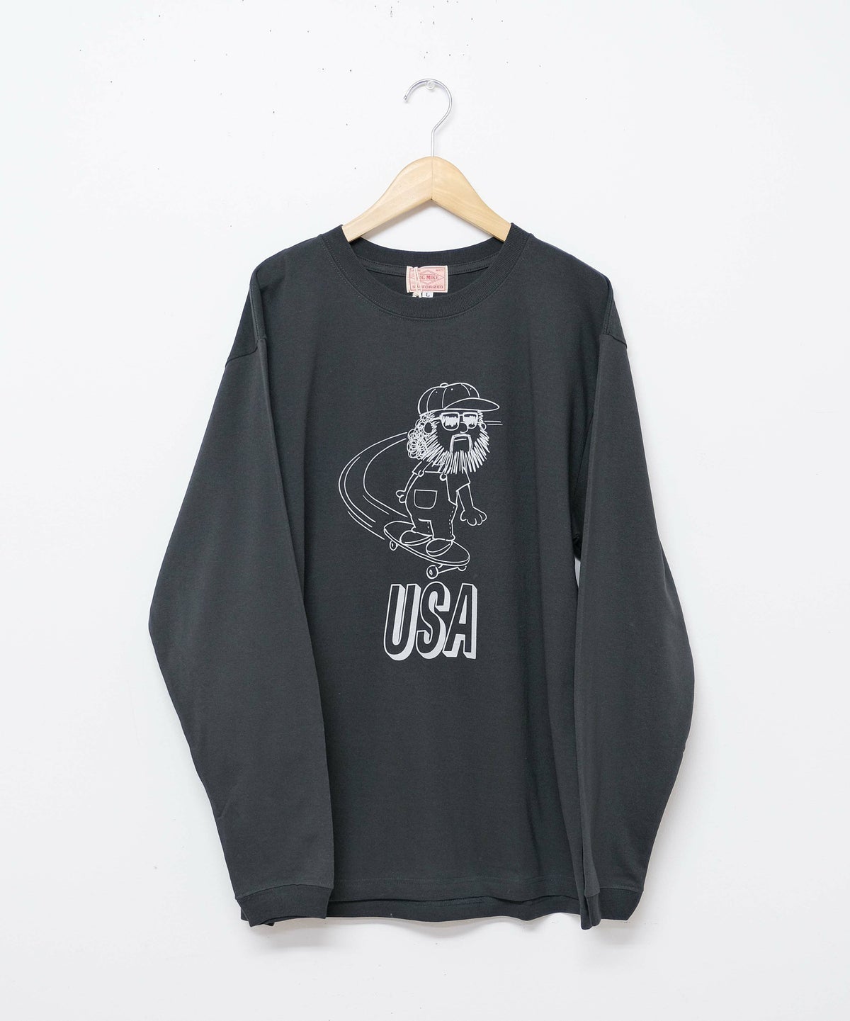 BIG MIKE｜USAスケート　オジサン　ロングスリーブTシャツ [[102538373]][D]