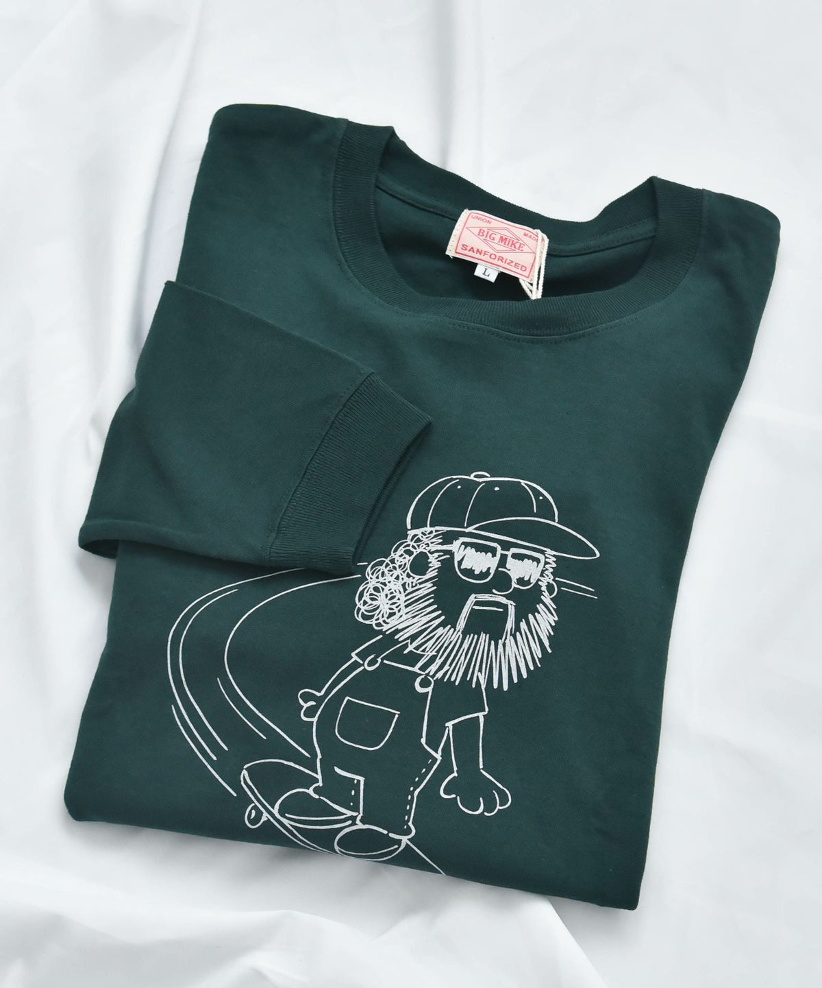 BIG MIKE｜USAスケート　オジサン　ロングスリーブTシャツ [[102538373]][D]