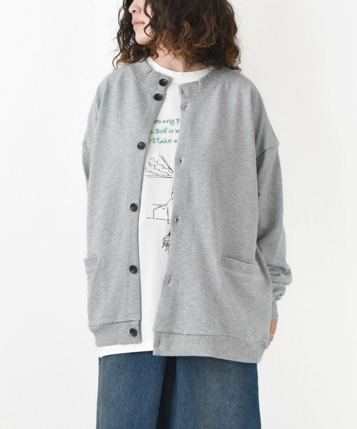 ジムマスター｜ブロックインレーボタンカーデ [[G433748-25AW]][D]