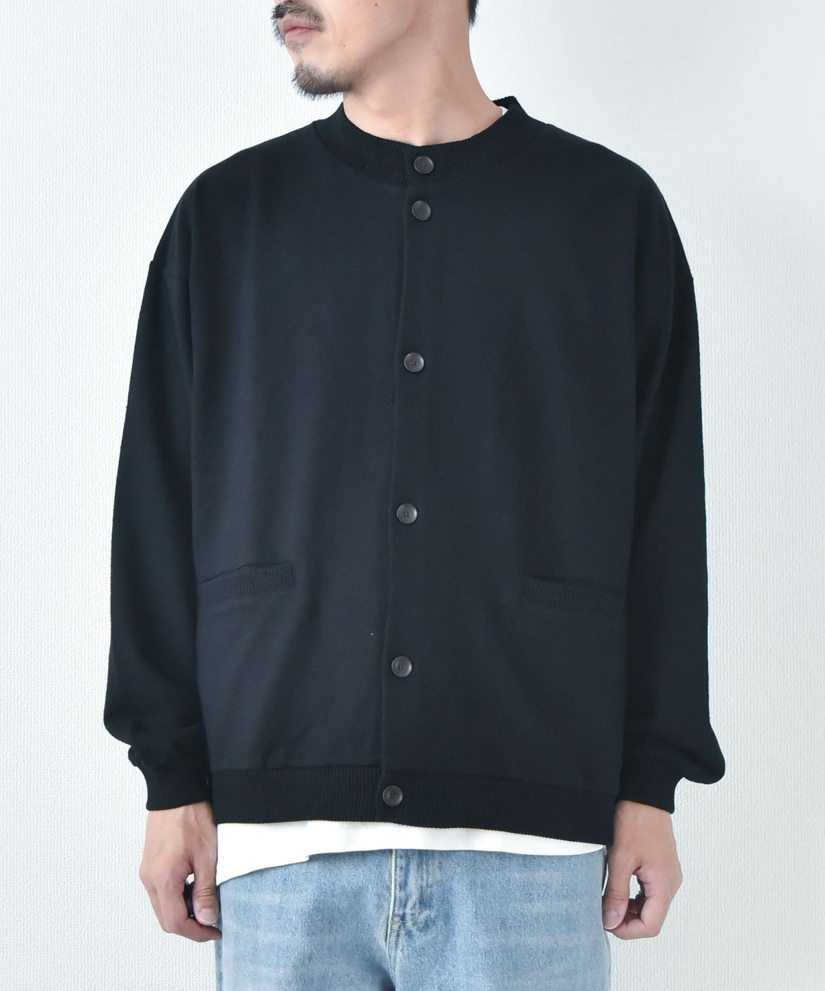 ジムマスター｜ブロックインレーボタンカーデ [[G433748-25AW]][D]