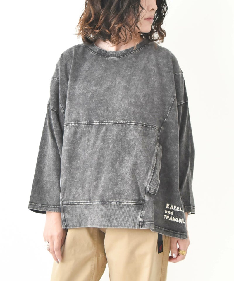 KAKELA&TRANQUIL｜ワイドポケットポケット付きクルー [[12505-254-10]][D]
