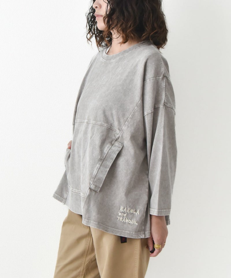 KAKELA&TRANQUIL｜ワイドポケットポケット付きクルー [[12505-254-10]][D]