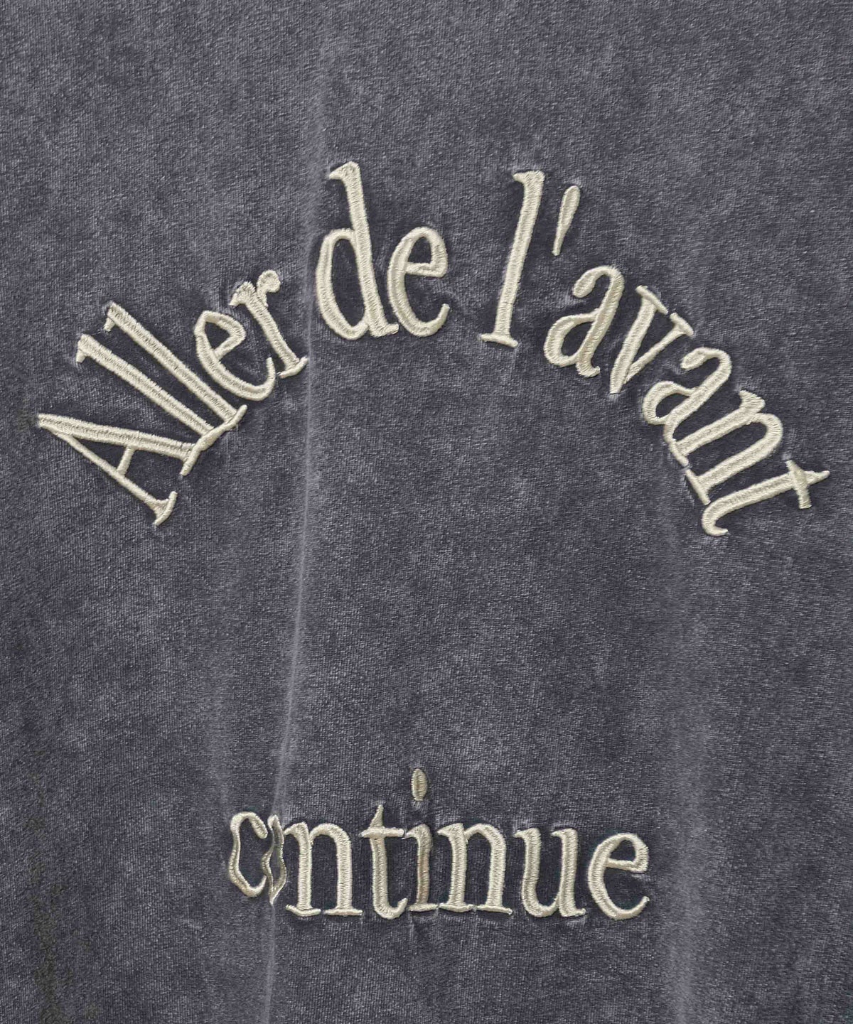 KAKELA&TRANQUIL｜刺繍ロゴクルー7分袖 [[12505-253-10]][D]