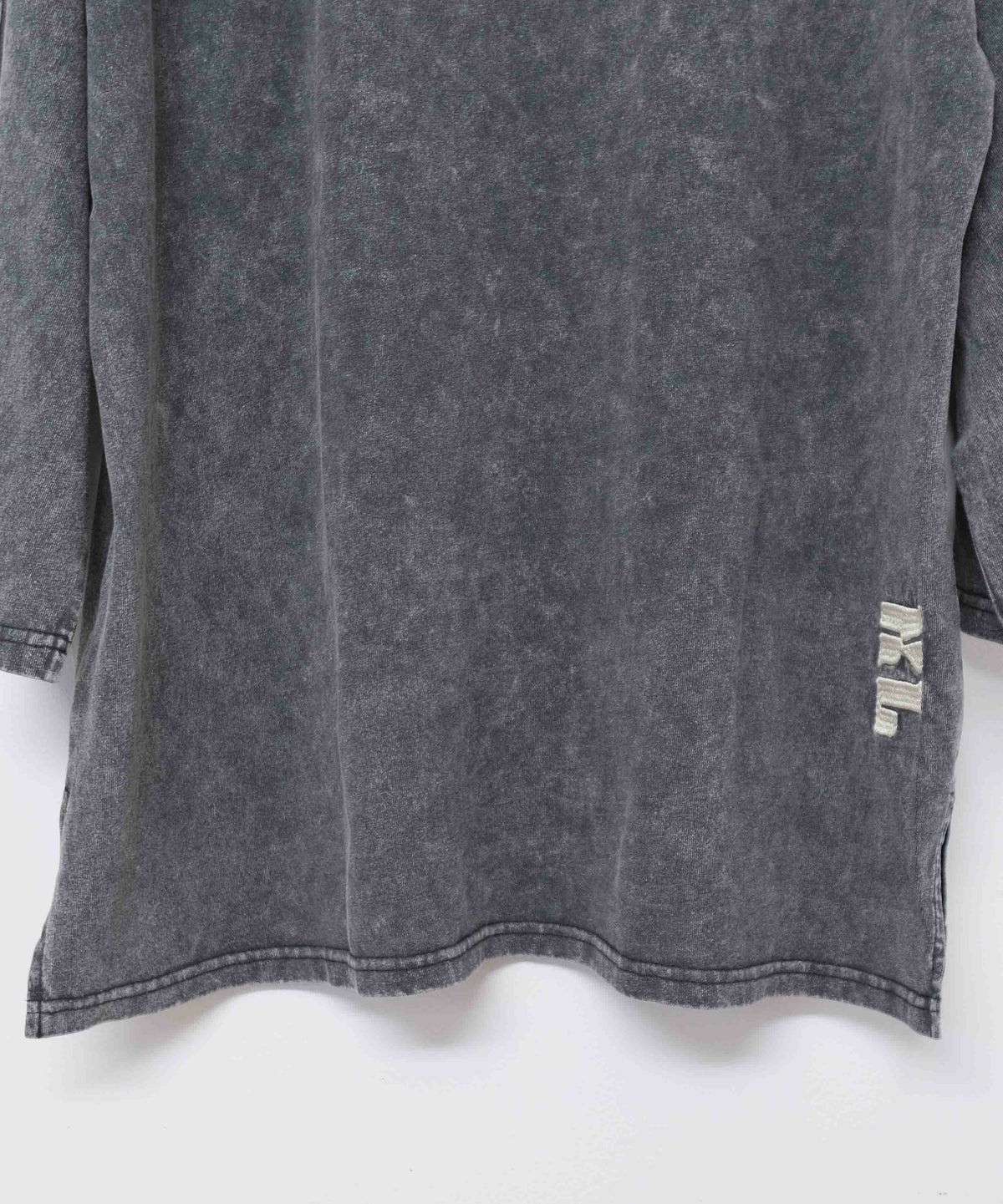 KAKELA&TRANQUIL｜刺繍ロゴクルー7分袖 [[12505-253-10]][D]