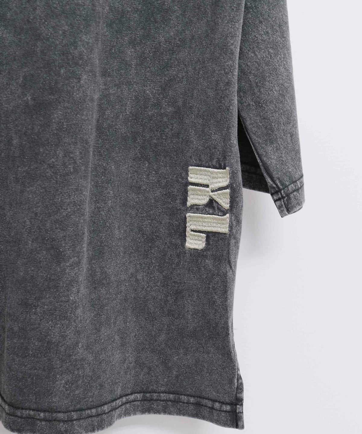 KAKELA&TRANQUIL｜刺繍ロゴクルー7分袖 [[12505-253-10]][D]