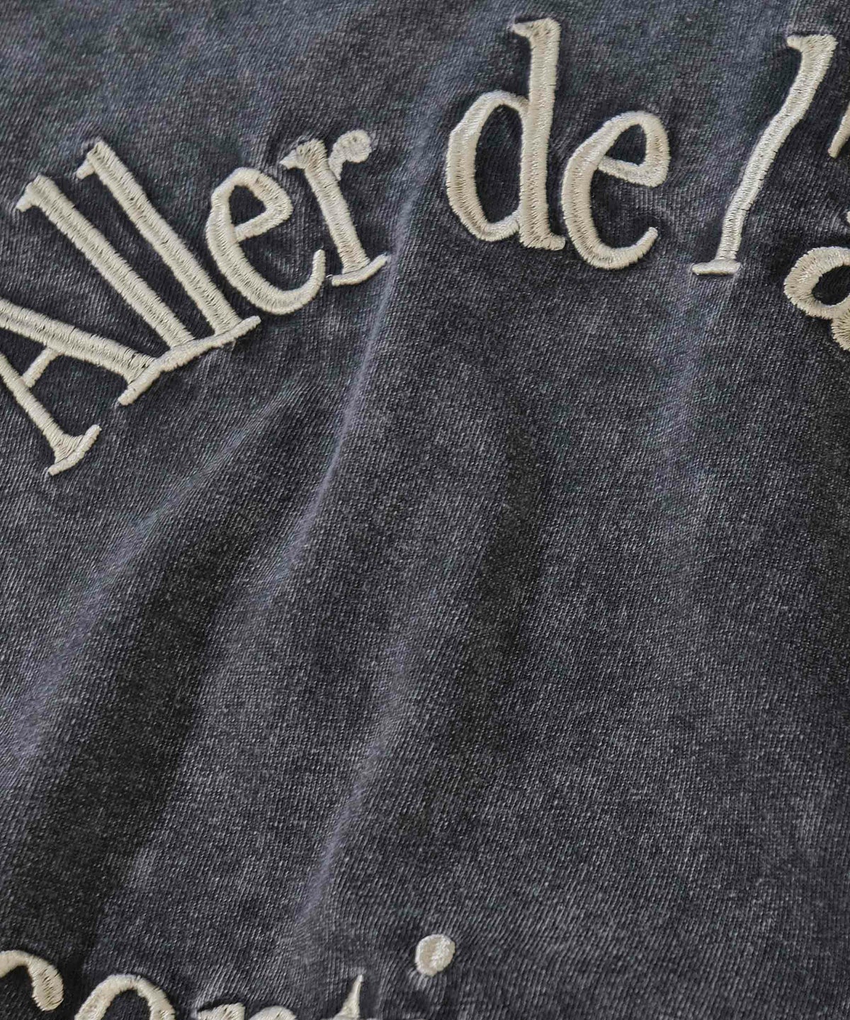 KAKELA&TRANQUIL｜刺繍ロゴクルー7分袖 [[12505-253-10]][D]