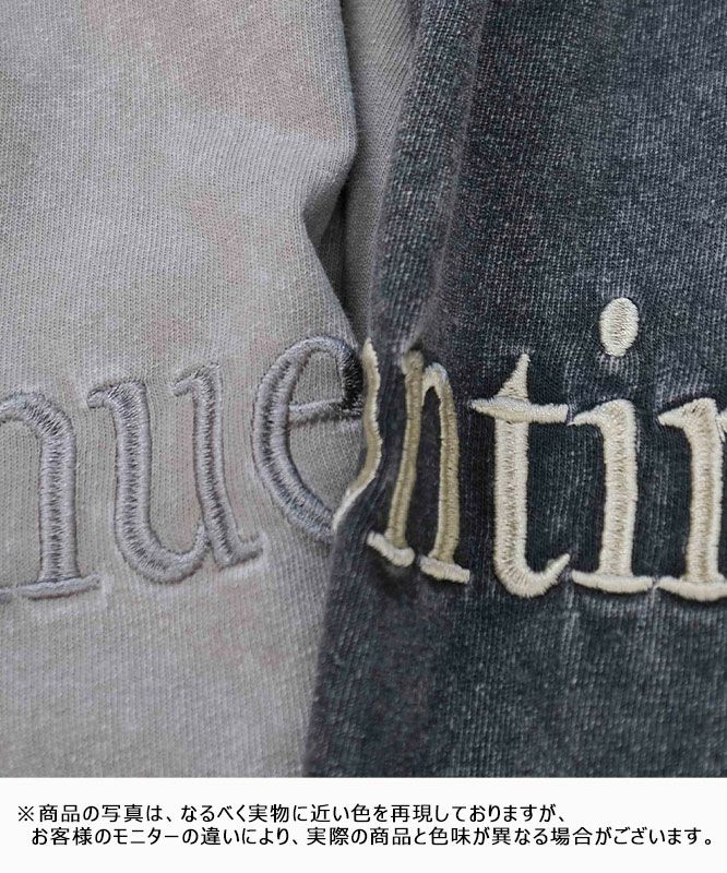 KAKELA&TRANQUIL｜刺繍ロゴクルー7分袖 [[12505-253-10]][D]