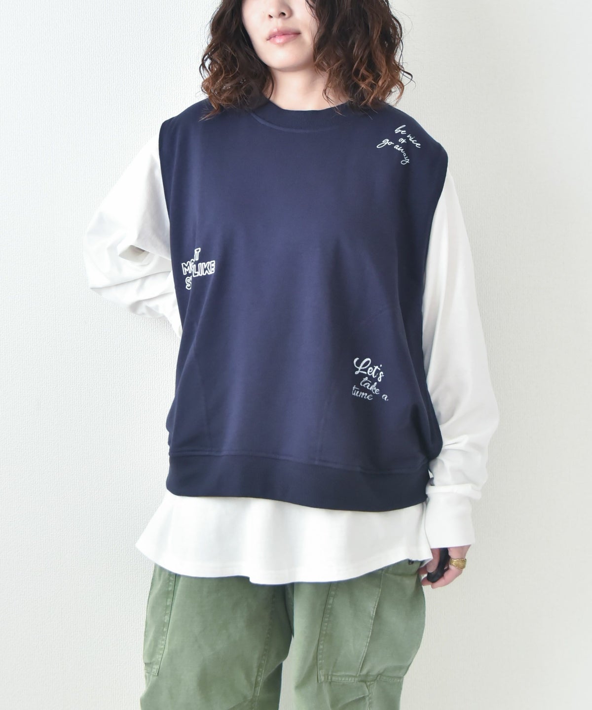  day standard｜ランダムロゴクルーベスト [[A53019-28]][D]