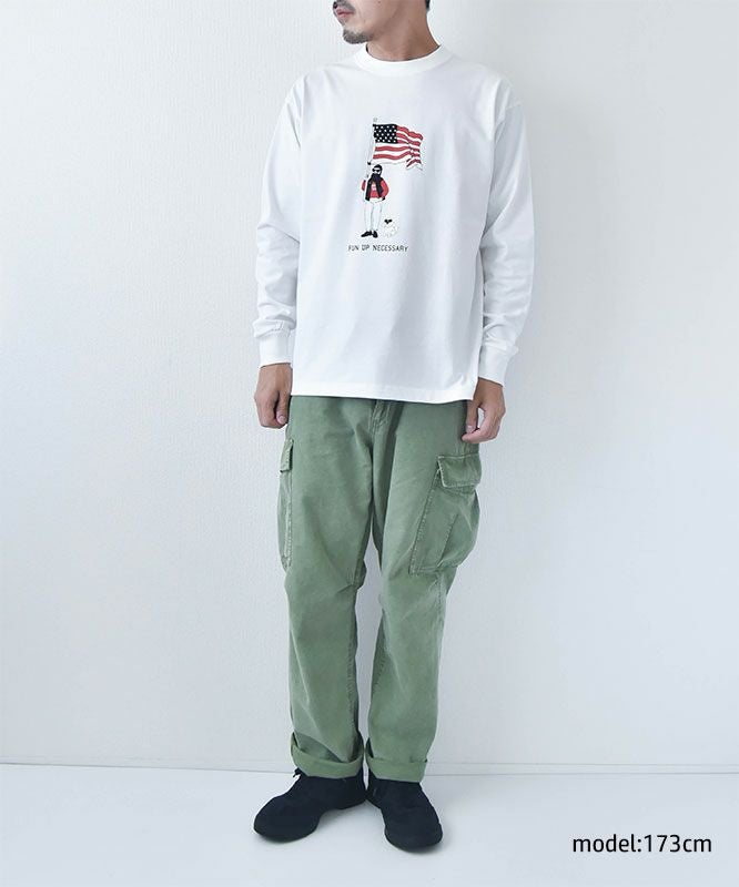 FUN｜Stars and Stripes オジサン L/S TEE [[F-25050512]][D]