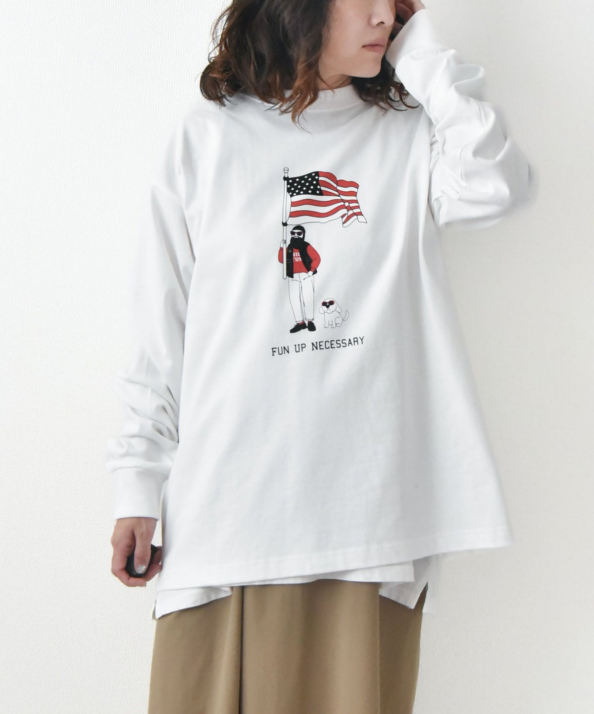 FUN｜Stars and Stripes オジサン L/S TEE [[F-25050512]][D]