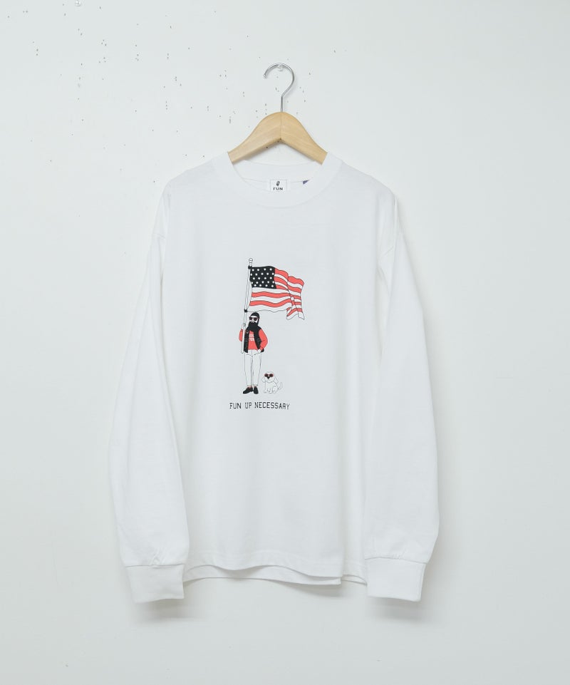 FUN｜Stars and Stripes オジサン L/S TEE [[F-25050512]][D]