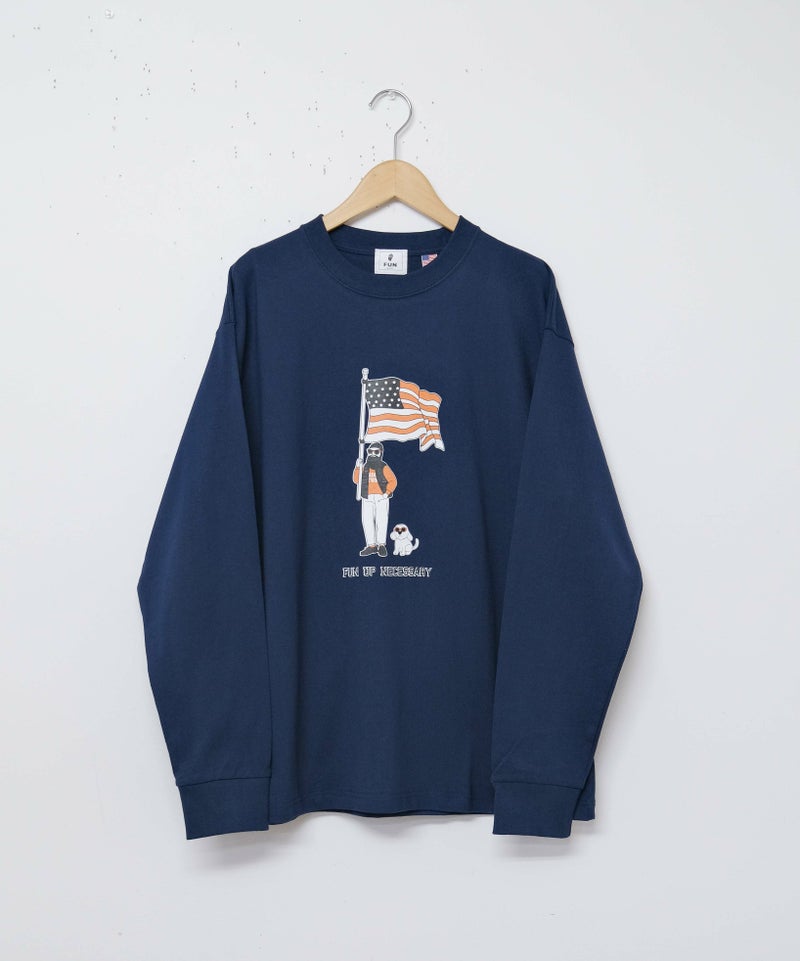 FUN｜Stars and Stripes オジサン L/S TEE [[F-25050512]][D]