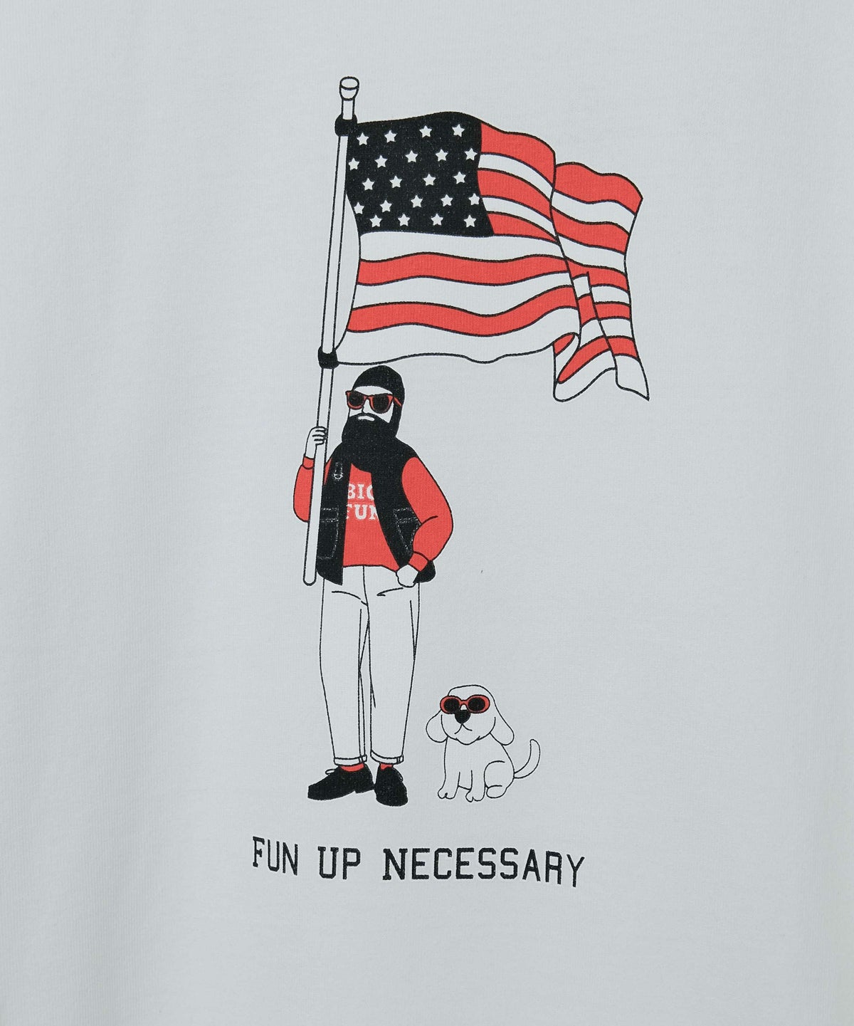 FUN｜Stars and Stripes オジサン L/S TEE [[F-25050512]][D]