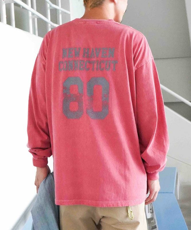 NUTMEG｜ピグメント染　BIG ロングスリーブTee [[2J7-65506]][D]