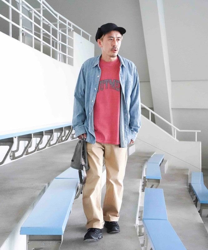 NUTMEG｜ピグメント染　BIG ロングスリーブTee [[2J7-65506]][D]