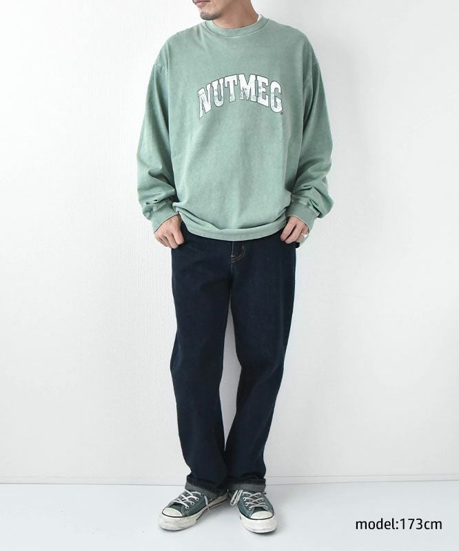 NUTMEG｜ピグメント染　BIG ロングスリーブTee [[2J7-65506]][D]