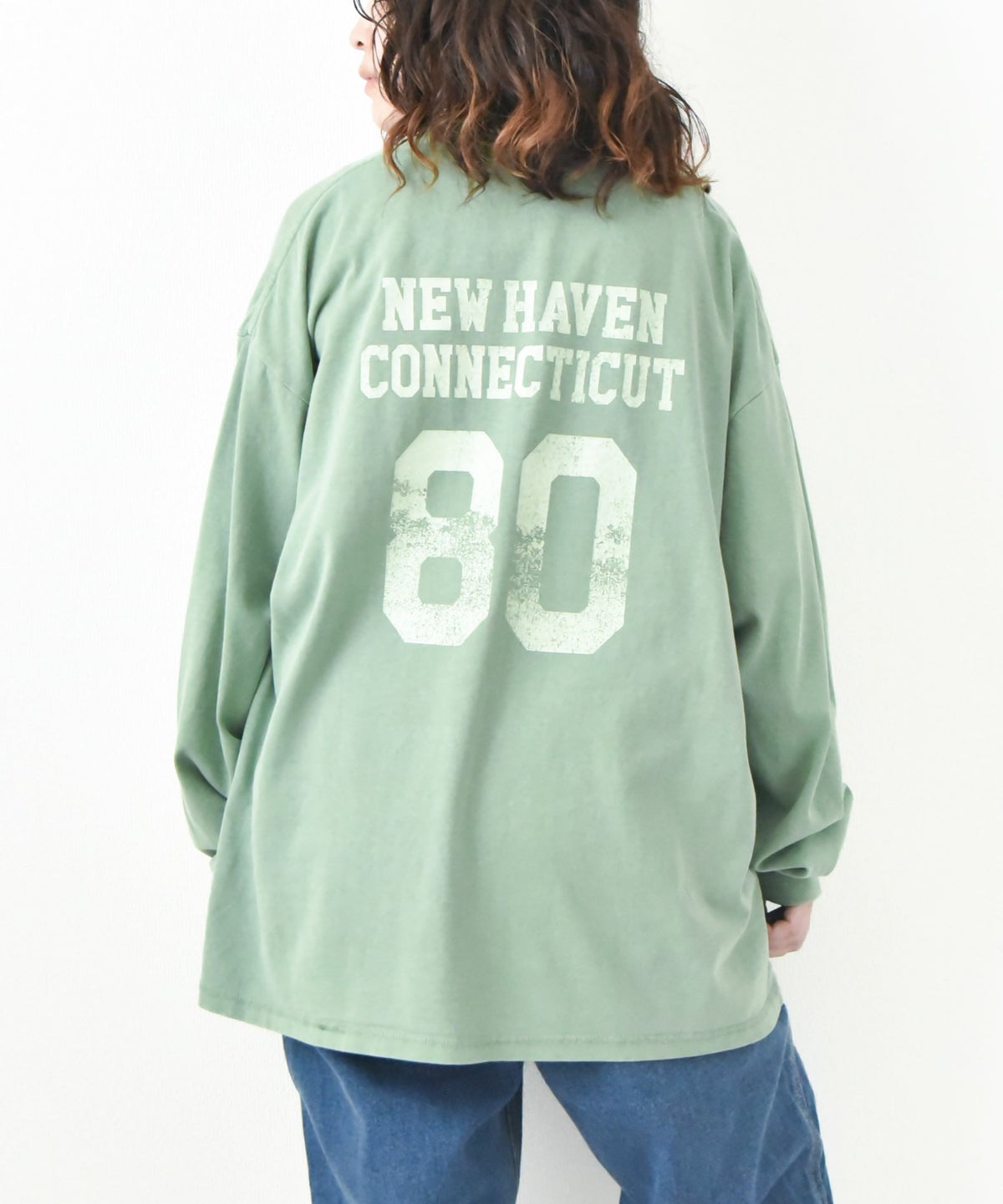 NUTMEG｜ピグメント染　BIG ロングスリーブTee [[2J7-65506]][D]