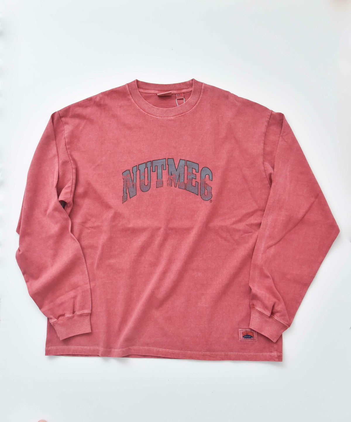 NUTMEG｜ピグメント染　BIG ロングスリーブTee [[2J7-65506]][D]