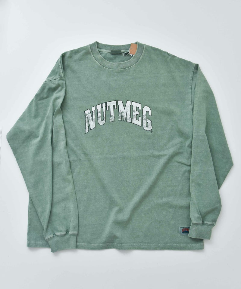 NUTMEG｜ピグメント染　BIG ロングスリーブTee [[2J7-65506]][D]