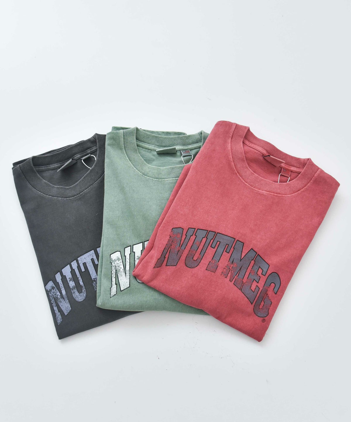 NUTMEG｜ピグメント染　BIG ロングスリーブTee [[2J7-65506]][D]