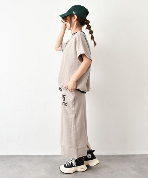 and quarter｜ロゴ入りスウェットスカート [[MA-519001]][C]