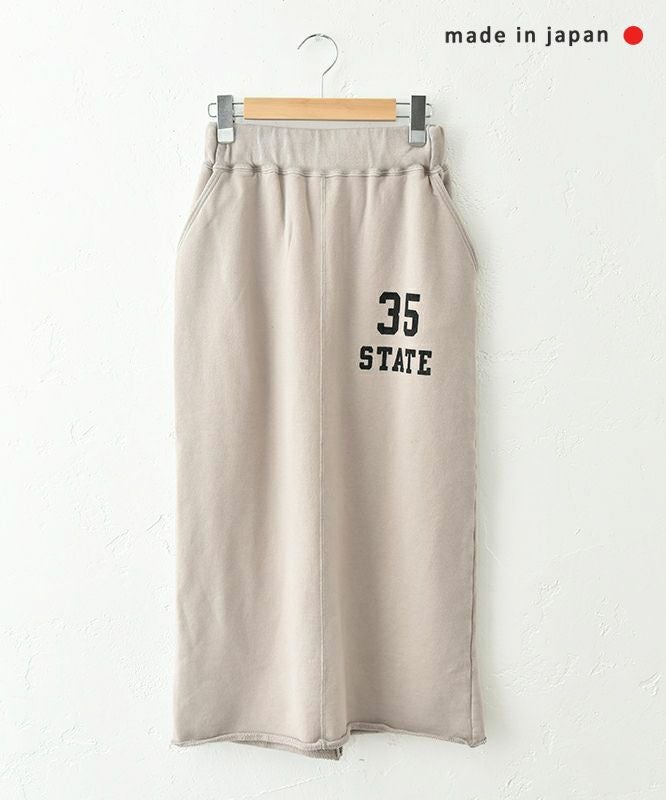 and quarter｜ロゴ入りスウェットスカート [[MA-519001]][C]