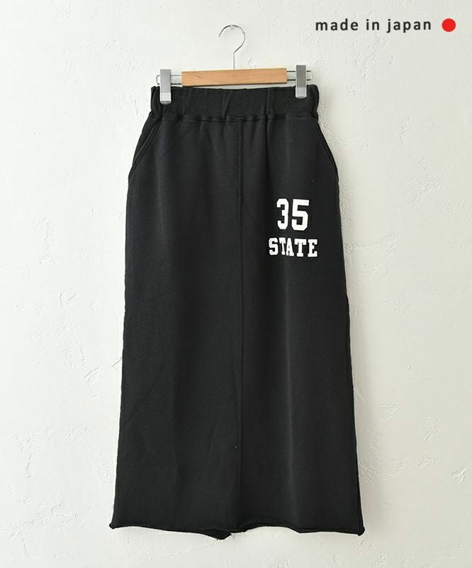 and quarter｜ロゴ入りスウェットスカート [[MA-519001]][C]
