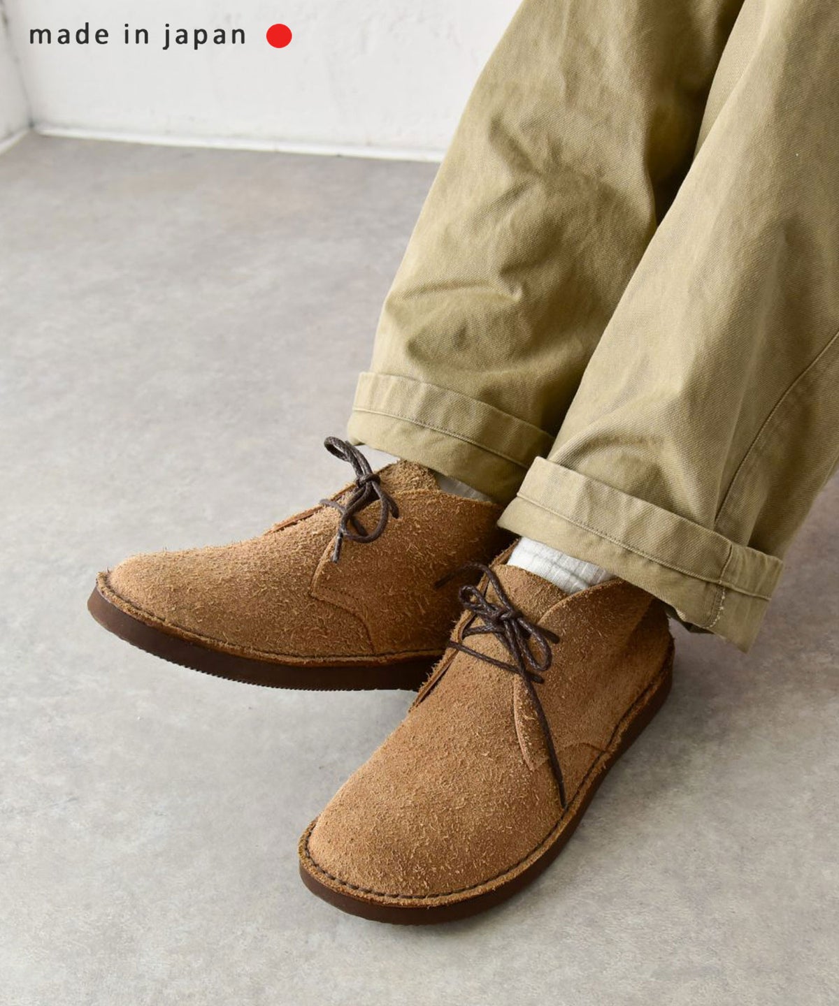 Organic Handloom｜スウェードベロア レースアップシューズ [[OH027491]][C]