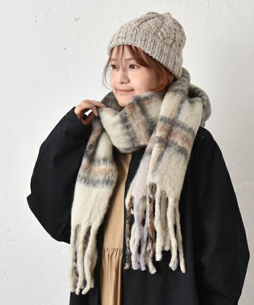 PANKAJ｜チェックストール [[ECHARPE 40]][C]