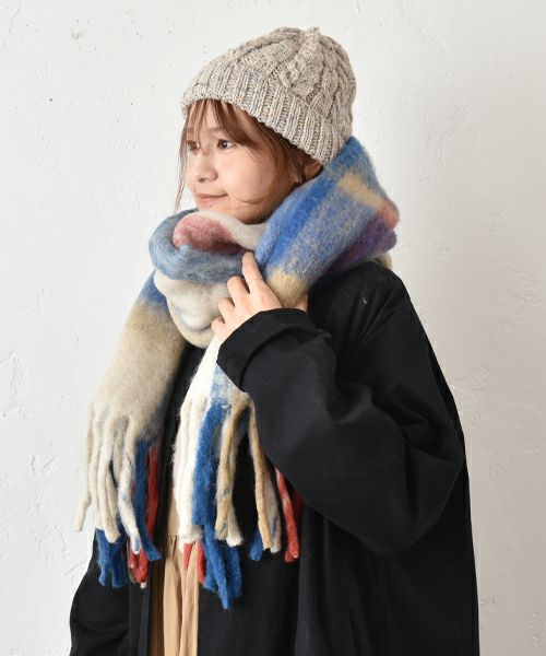 PANKAJ｜チェックストール [[ECHARPE 40]][C]