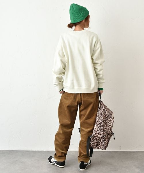 RUSSELL ATHLETIC｜Brushed Fleece Sweat ‘Arch Logo’ Felt Patched Shirt/ロゴクルースウェット [[RC-25715]][C]