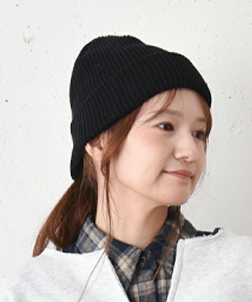 NEW ERA｜RIB CUFF KNIT BLK/ニット帽 [[11781244]][C]