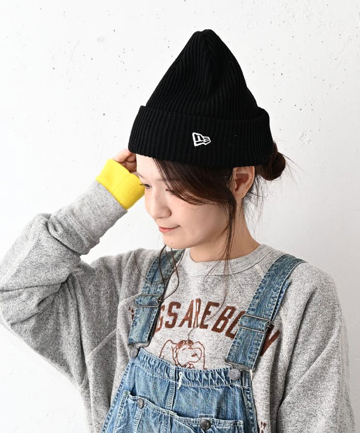 NEW ERA｜RIB CUFF KNIT BLK/ニット帽 [[11781244]][C]