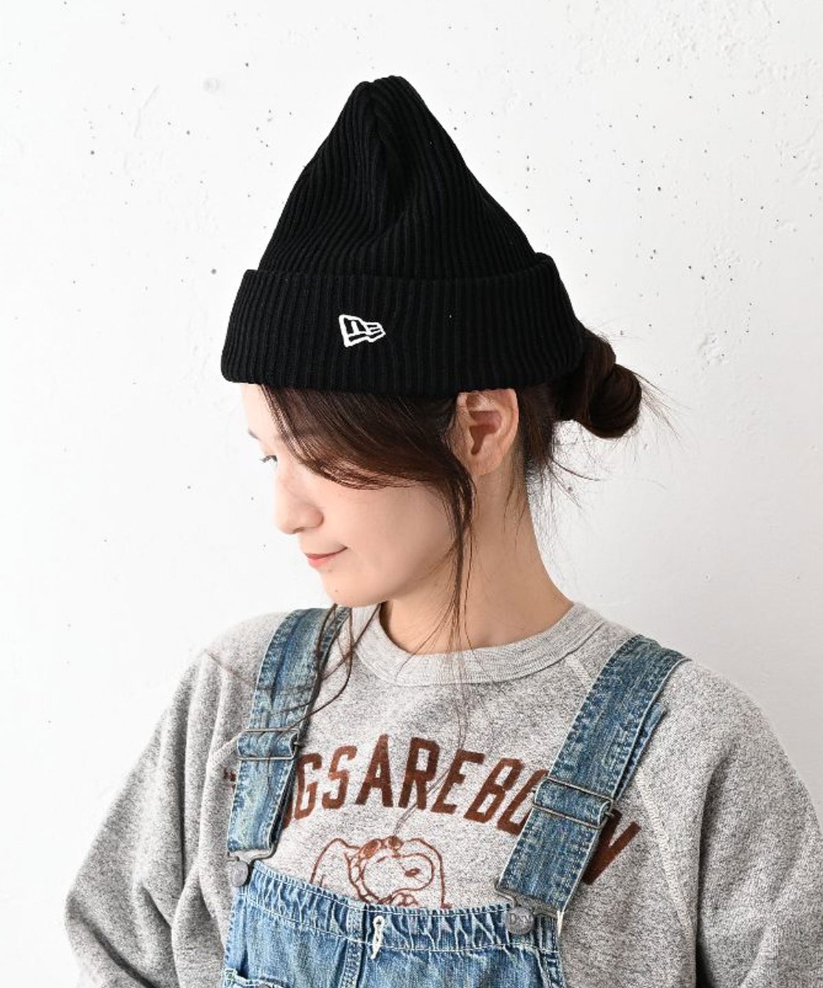 NEW ERA｜RIB CUFF KNIT BLK/ニット帽 [[11781244]][C]