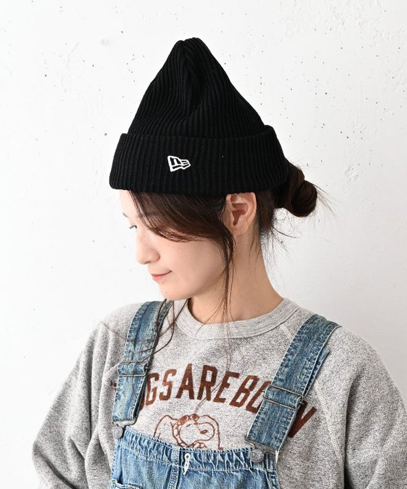 NEW ERA｜RIB CUFF KNIT BLK/ニット帽 [[11781244]][C]