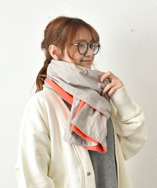 SUBLIME｜フリース×キルティング2WAYストール [[SB253-0614]][C]