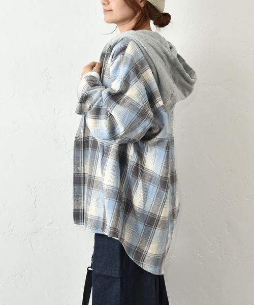 UNIVERSAL　OVERALL｜フーディー チェックワークアウター [[U2533450]][C]