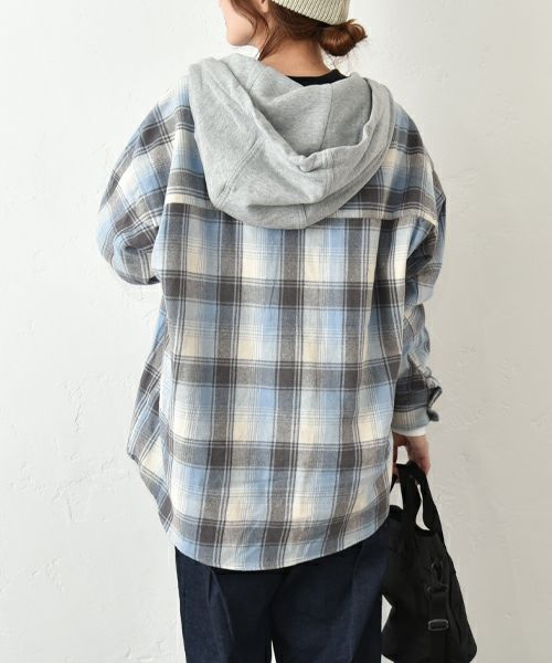 UNIVERSAL　OVERALL｜フーディー チェックワークアウター [[U2533450]][C]