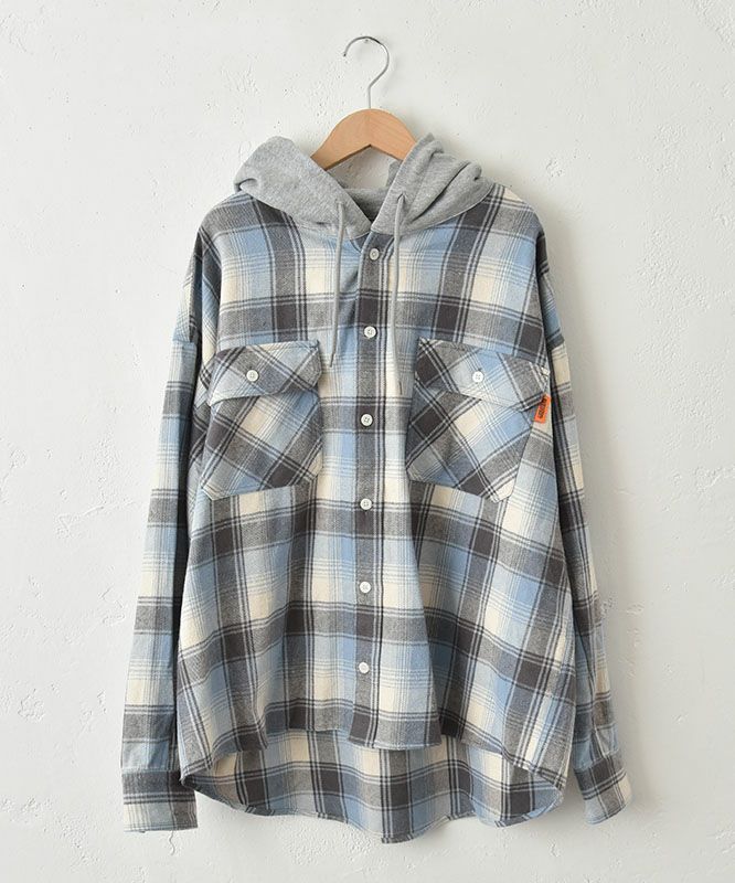 UNIVERSAL　OVERALL｜フーディー チェックワークアウター [[U2533450]][C]