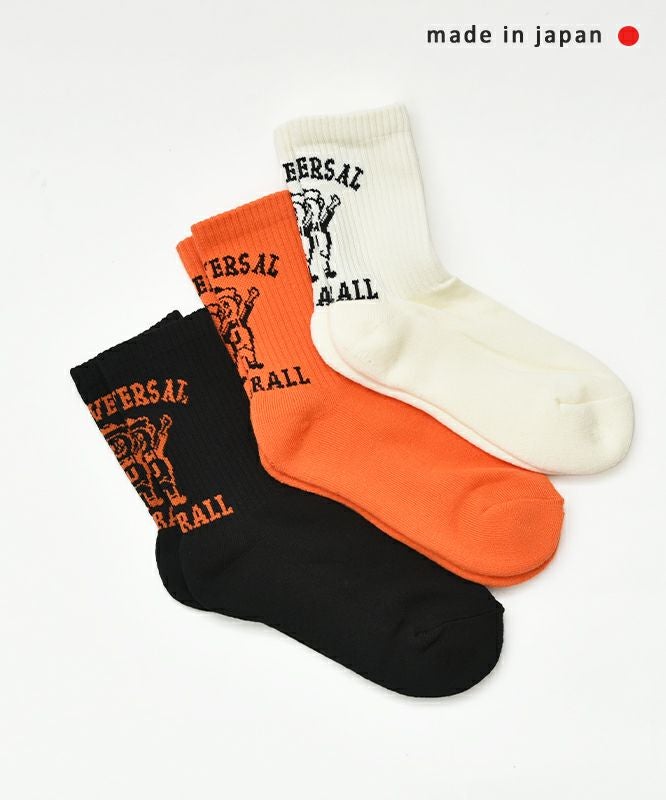 UNIVERSAL　OVERALL｜3P WINDY クルーソックス [[LU-642]][C]