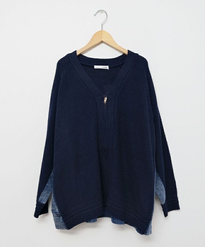  HUMS｜デニムコンビジップカーデ [[RNK-2592]][C]