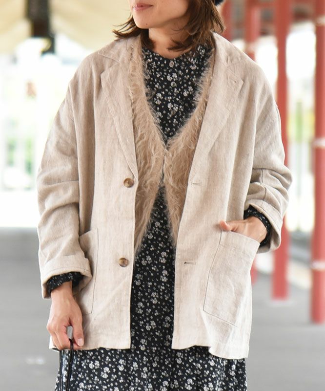  HEAVENLY｜Linen Tailored Jcket [[2549033]][C]